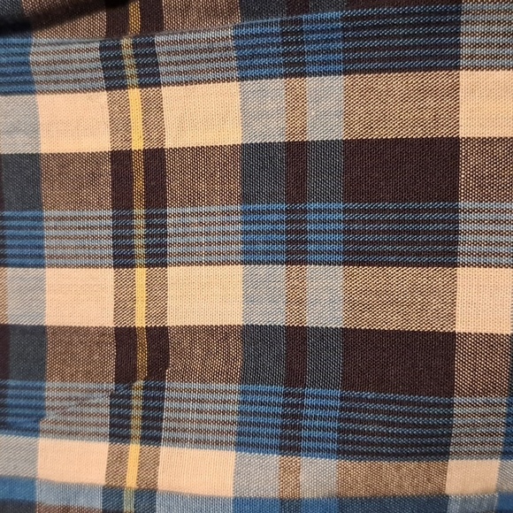 French Toast boys size 3T plaid button up shirt, blue, black, white, EUC - Picture 4 of 4